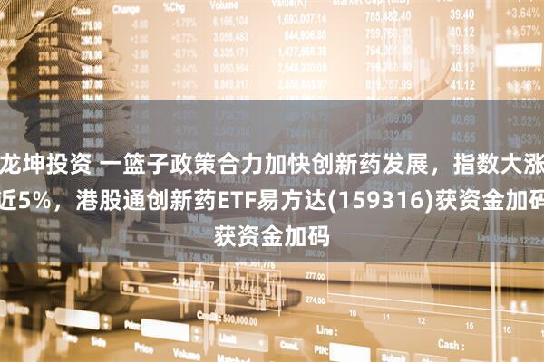 龙坤投资 一篮子政策合力加快创新药发展，指数大涨近5%，港股通创新药ETF易方达(159316)获资金加码